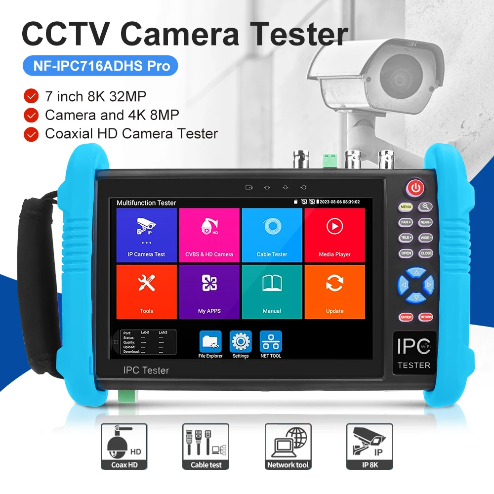 Noyafa 7-дюймовый cctv ipc тестер