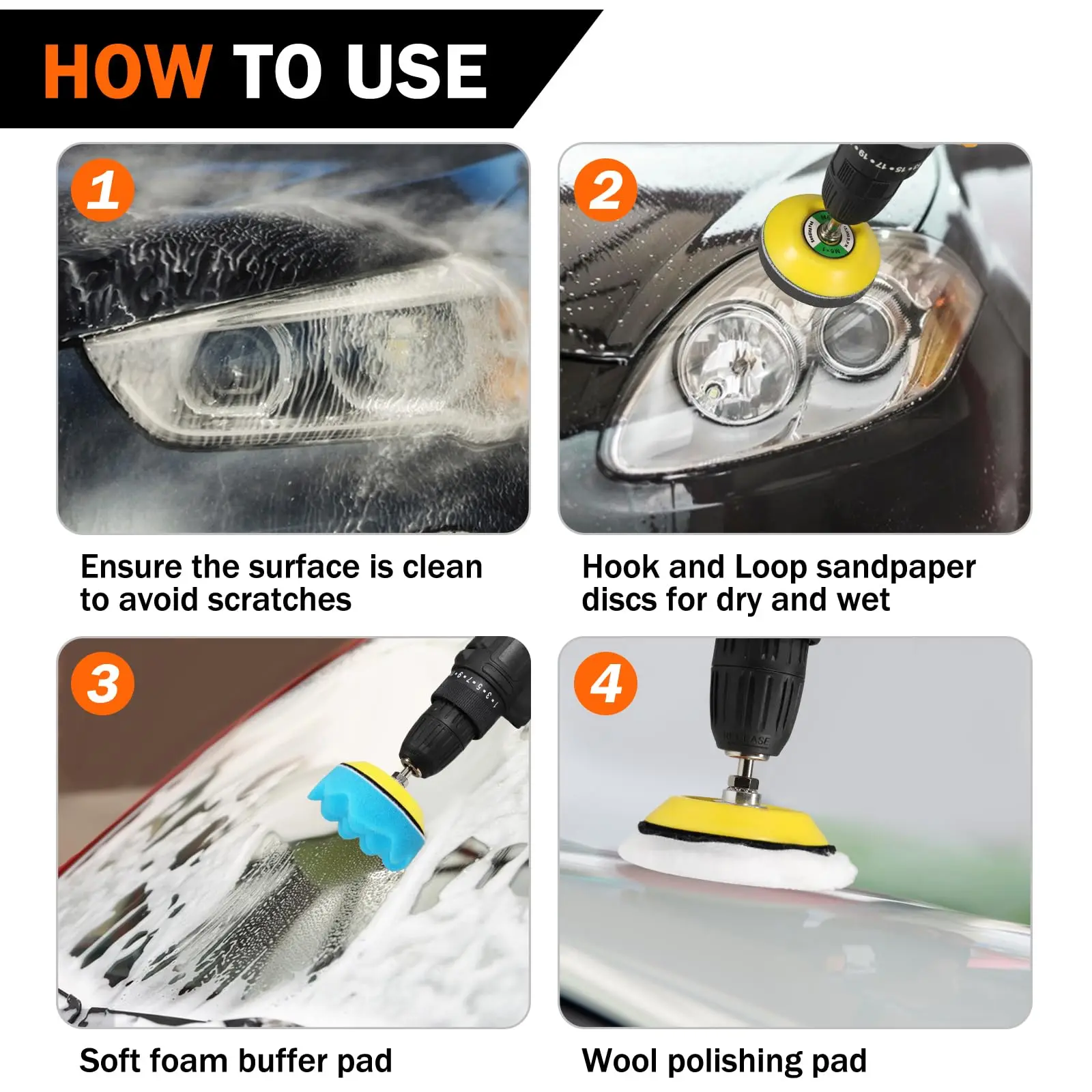 3-дюймовый комплект для восстановления влажных и сухих фар - Фотография_4