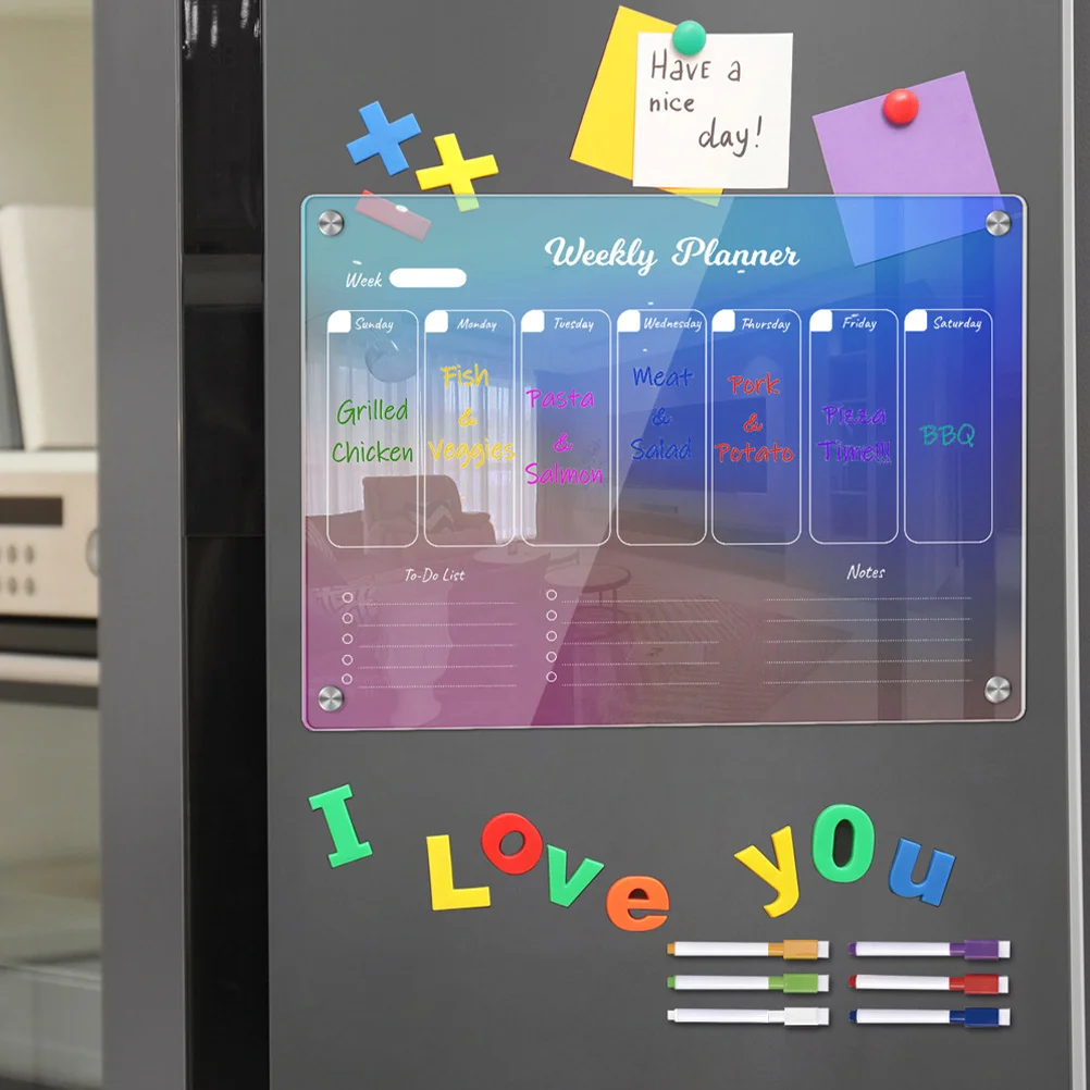 1 комплект, акриловая доска для сухого стирания для холодильника - Фотография_4
