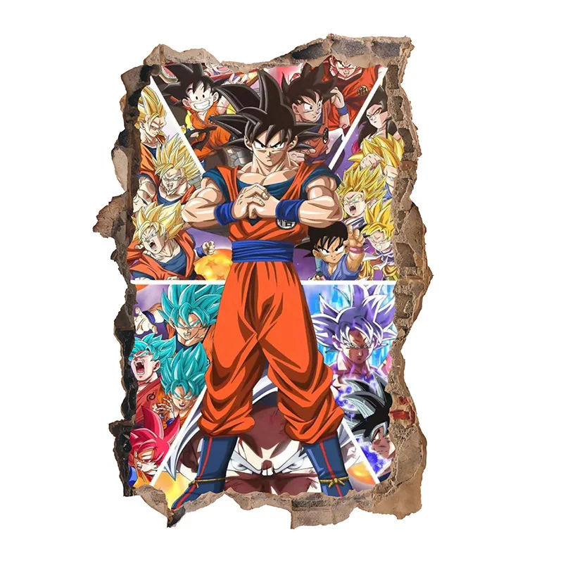Наклейка на стену dragon ball goku sayajins - Фотография_5