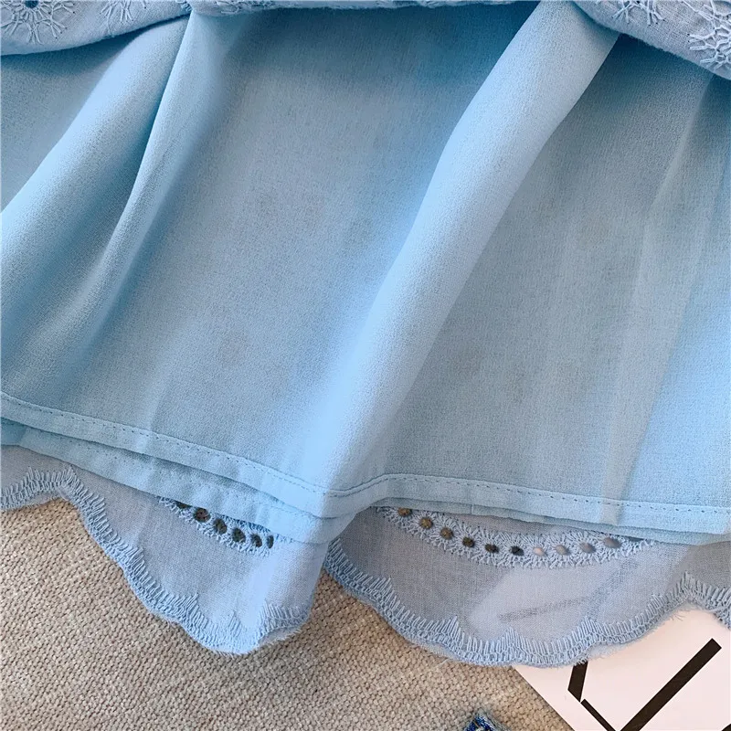 Летняя французская цветочная рубашка - Фотография_6