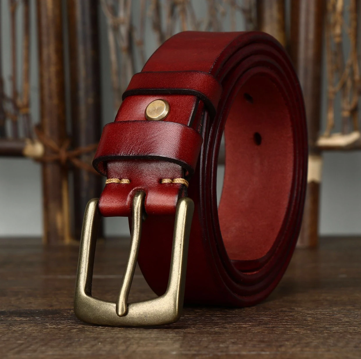 Роскошный итальянский толстый ремень - Фотография_3