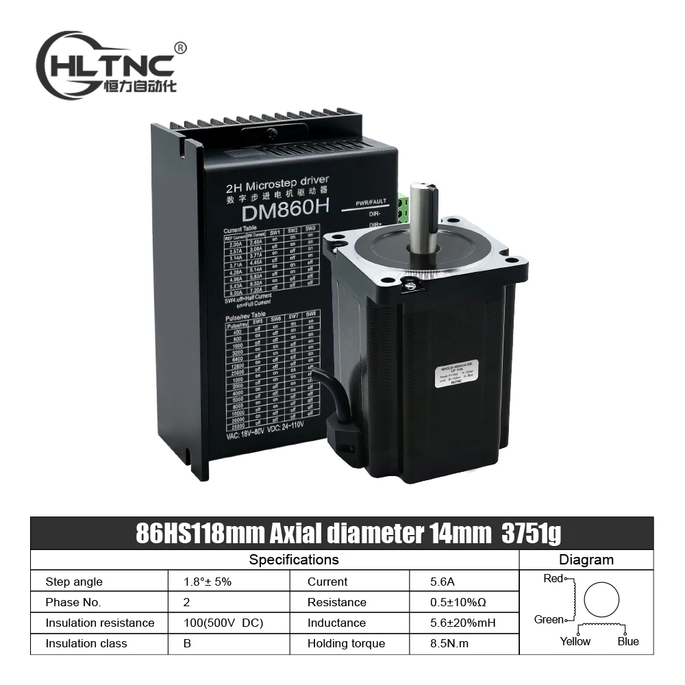 Шаговый двигатель nema34 118 мм - Фотография_2