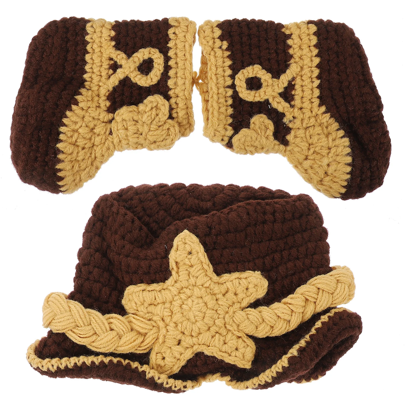 Комплект вязаных шапок из 2 предметов - Фотография_5