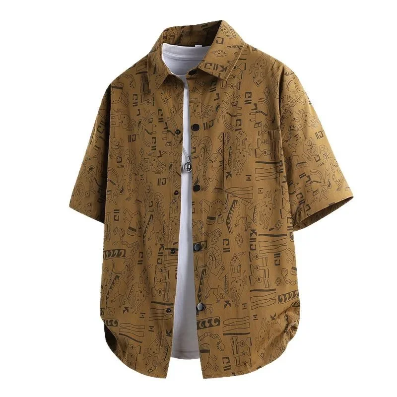 Летние рубашки с принтом l-9xl - Фотография_6