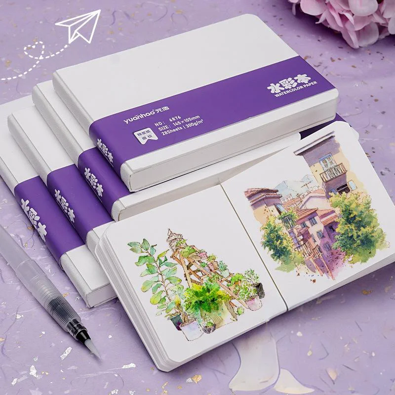 Книга для рисования акварельной бумагой