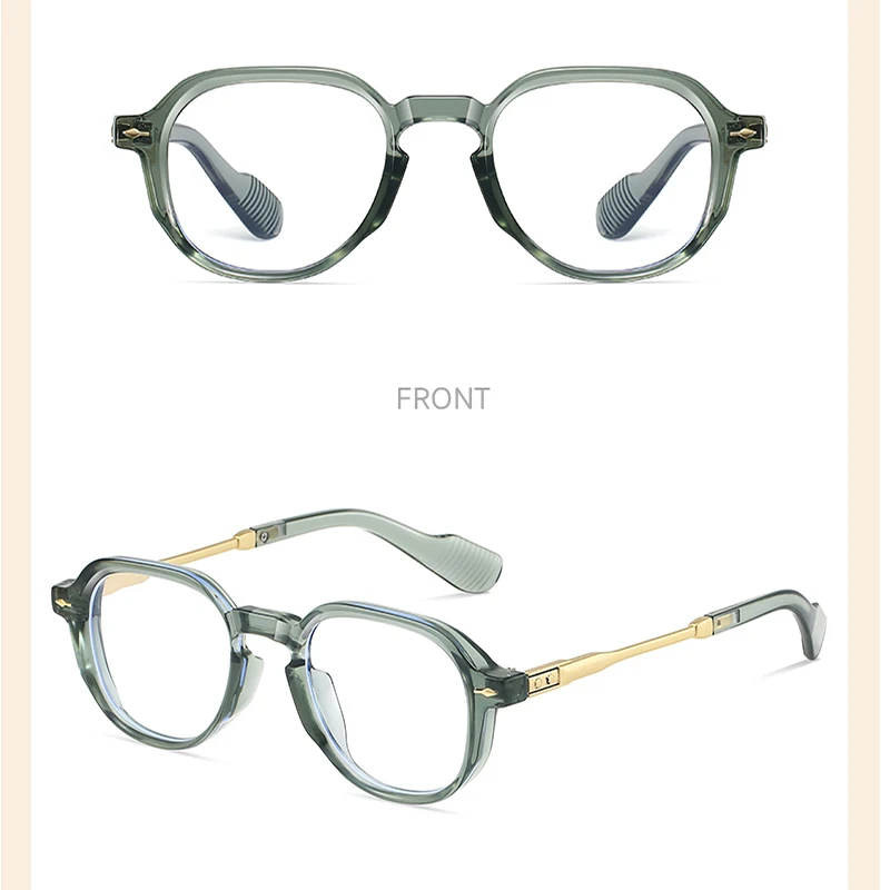 Модные солнцезащитные очки в квадратной оправе с защитой от синего света - Фотография_2