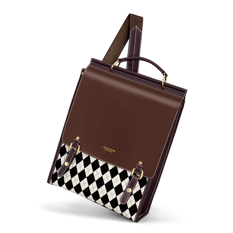 Винтажный женский рюкзак cnoles - Фотография_5