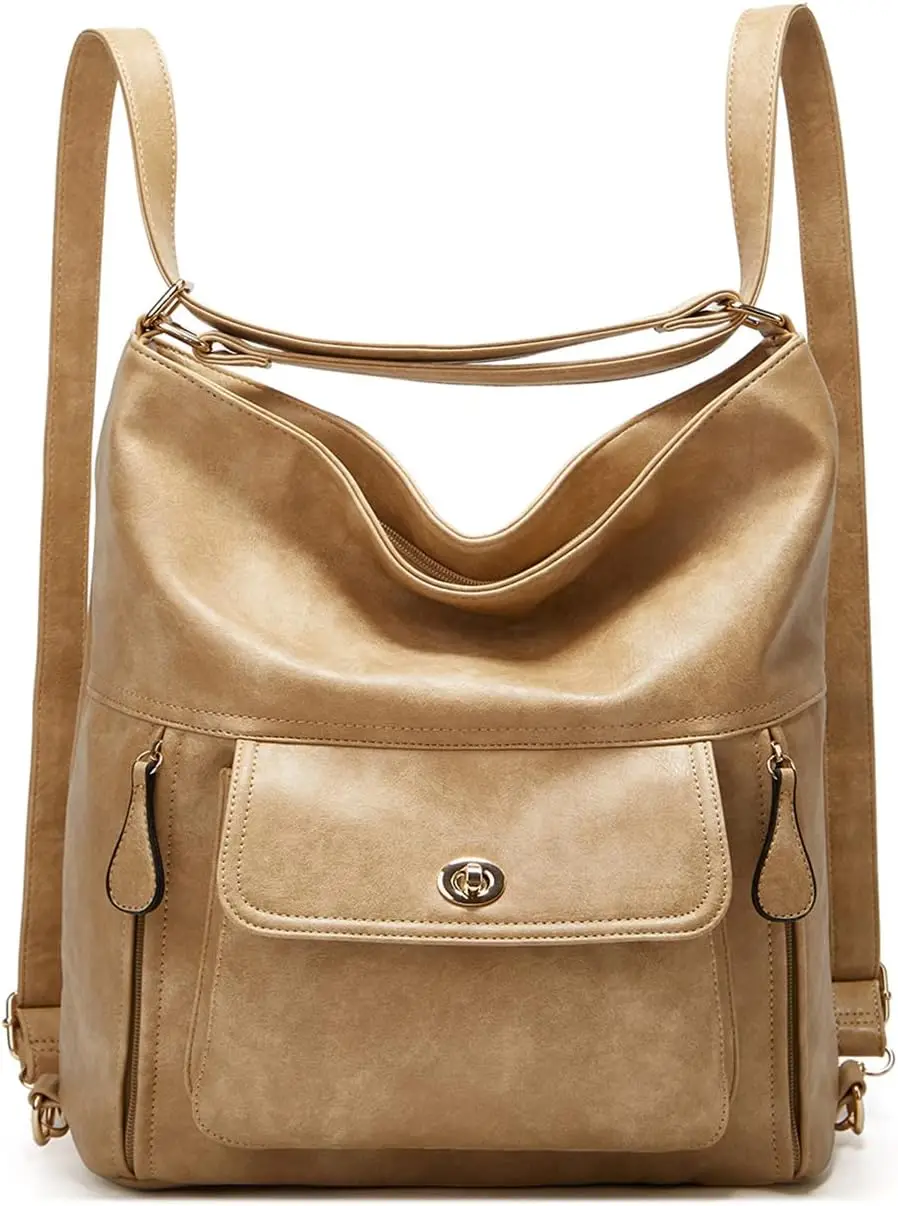 Myfriday винтажный кожаный модный рюкзак-кошелек для женщин