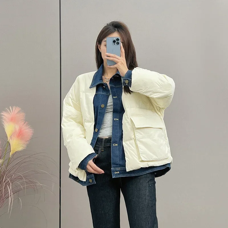 Шикарные джинсовые парки в стиле пэчворк - Фотография_4