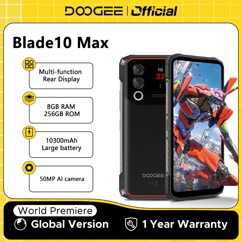 Мировая премьера doogee blade10 max прочный телефон 6