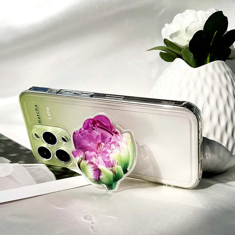 Милый модный держатель для мобильного телефона с имитацией цветка - Фотография_6