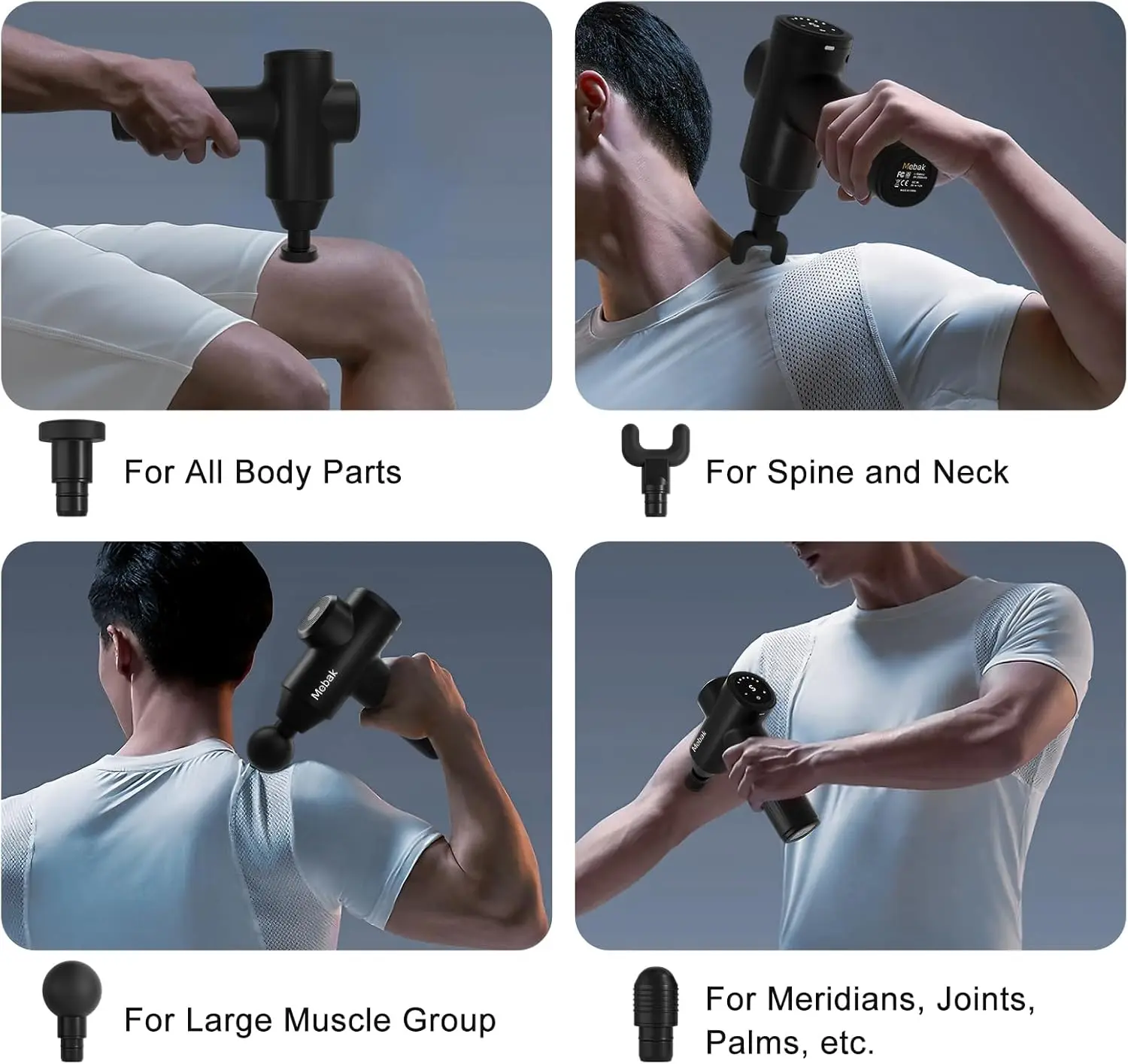 Массажный пистолет mebak 7 - Фотография_4