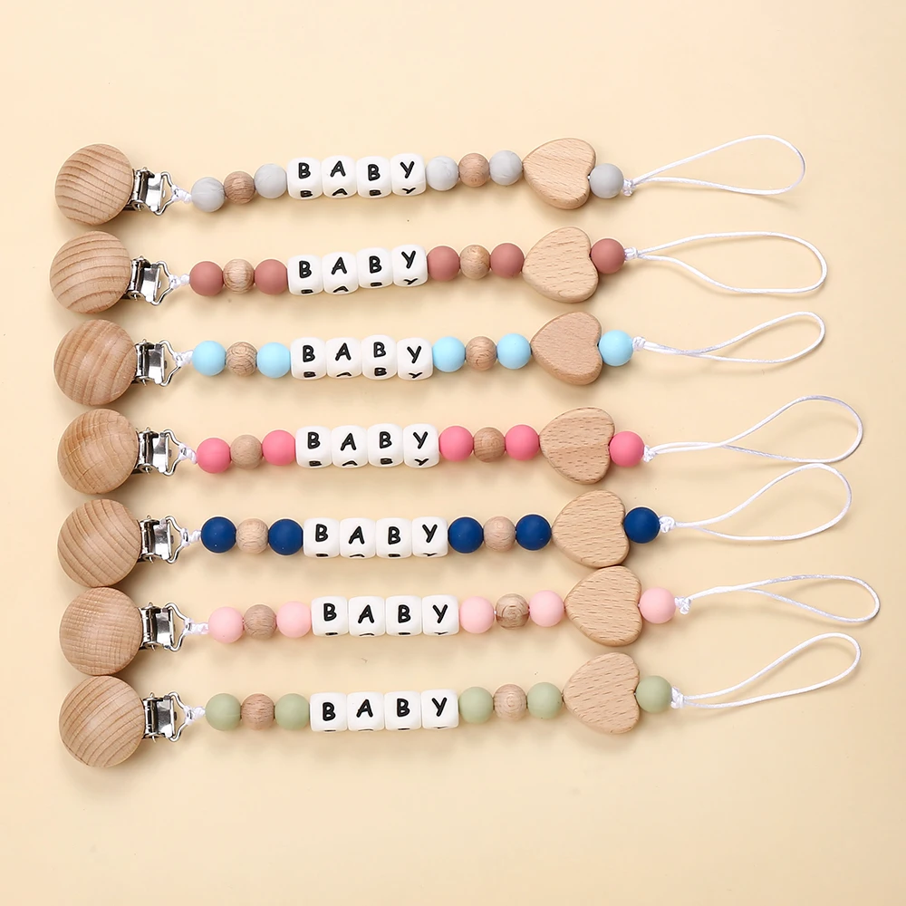 Модные персонализированные зажимы для детской соски