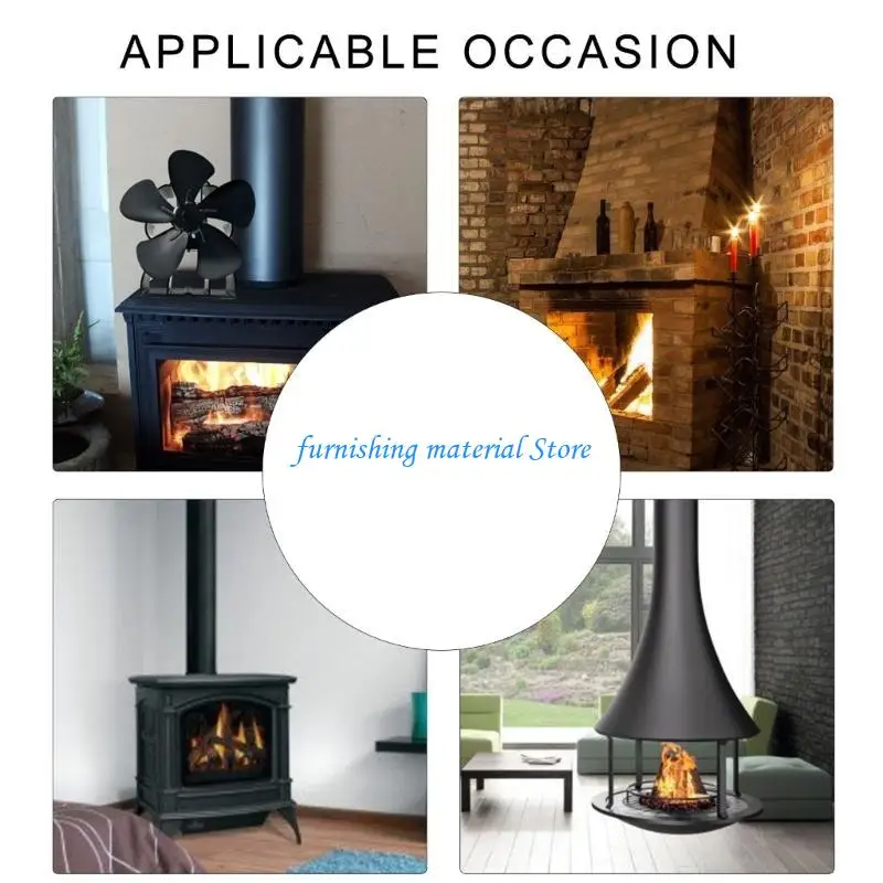 Y5gd вентилятор для дровяной печи с 5 лопастями и датчиком температуры - Фотография_2