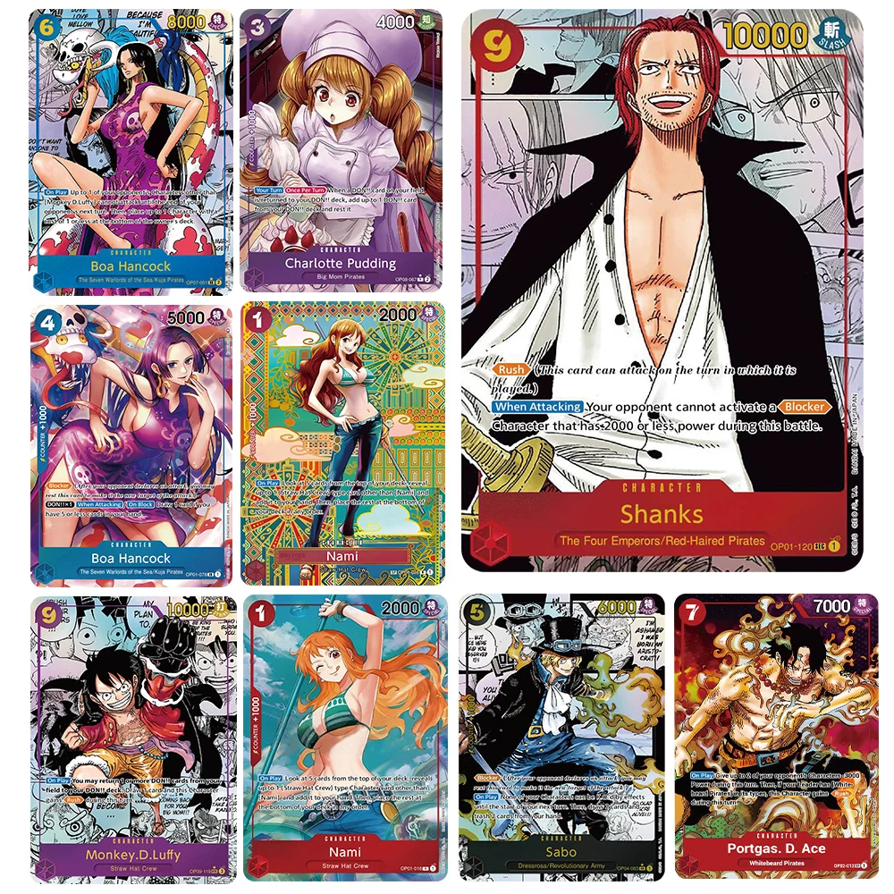 Аниме one piece opcg card english version shanks/monkey