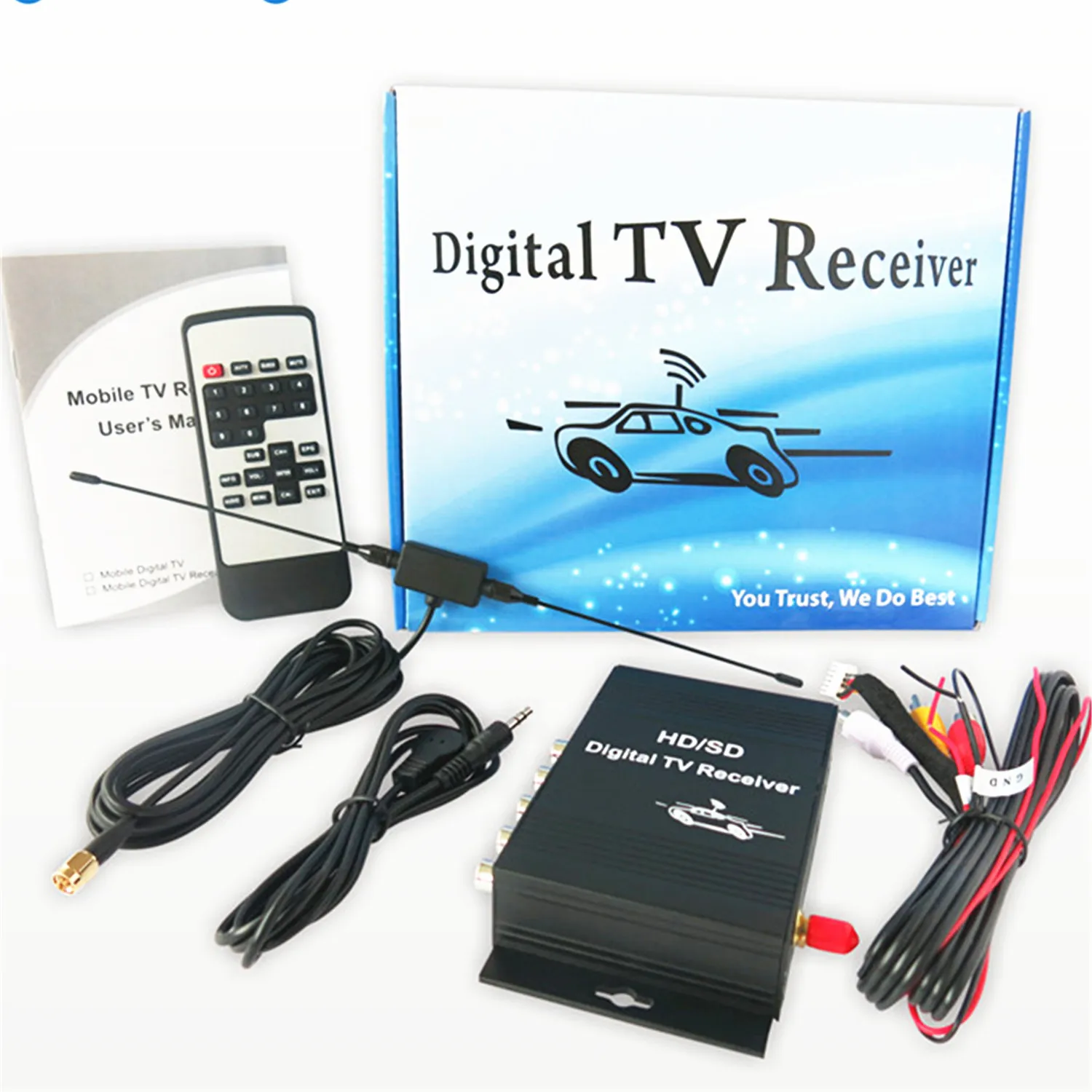 Автомобильный цифровой тв-тюнер hd принимает dvb-t mpeg-4 - Фотография_3