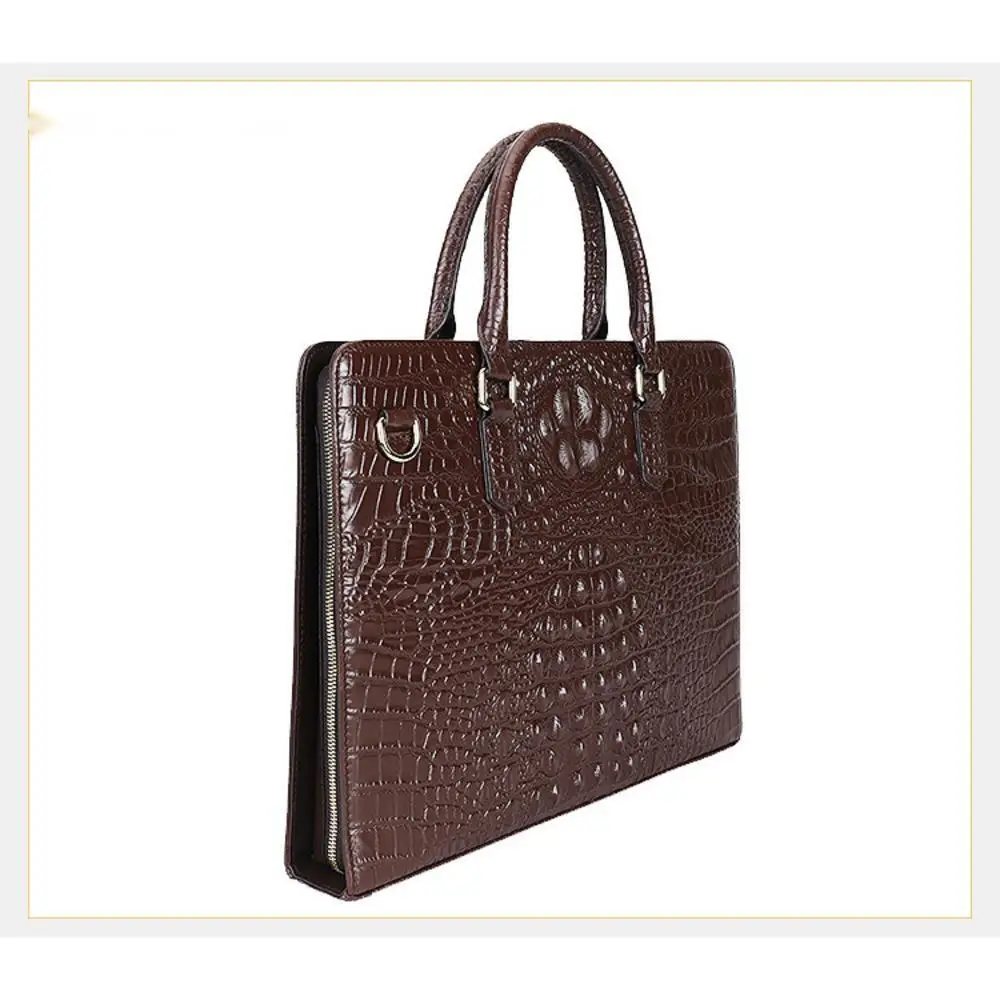 Новая модная сумка-мессенджер из натуральной крокодиловой кожи - Фотография_6