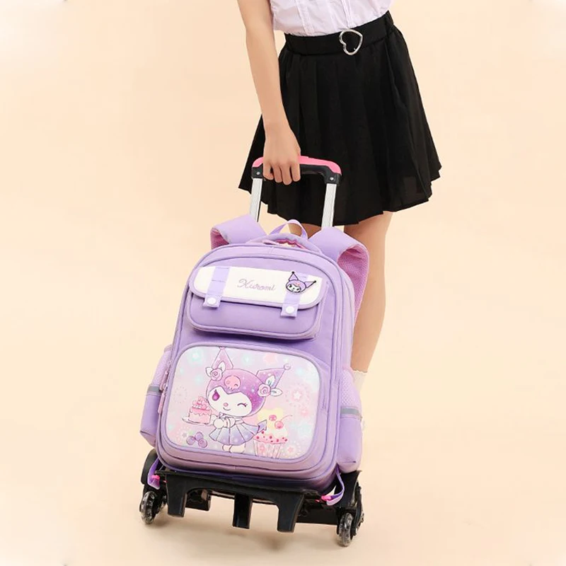 Детская школьная сумка sanrio на тележке