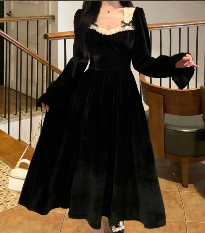 Осеннее бархатное платье принцессы - Фотография_5