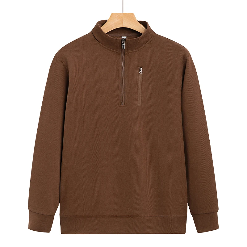 Толстовка на молнии с воротником-стойкой и индивидуальным принтом логотипа - Фотография_6