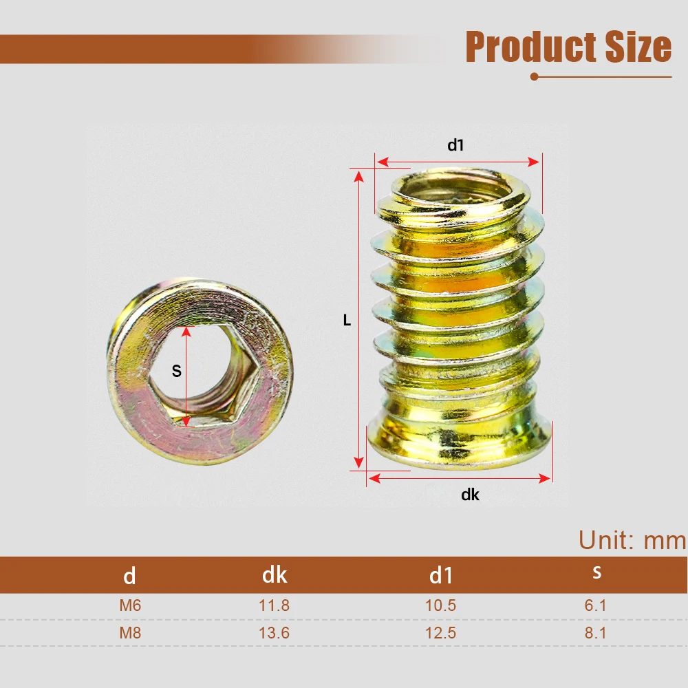 M4 m5 m6 m8 m10 оцинкованная стальная шестигранная гайка с резьбой - Фотография_5