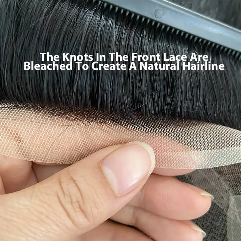 Oct toupee мужской парик кружева - Фотография_4