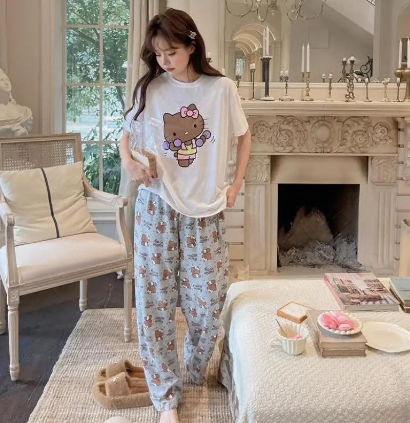 Sanrioed пижамы hello kittys с героями мультфильмов - Фотография_6
