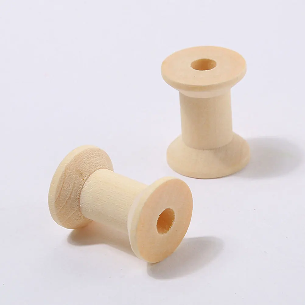 Винтажные незавершенные деревянные катушки - Фотография_3