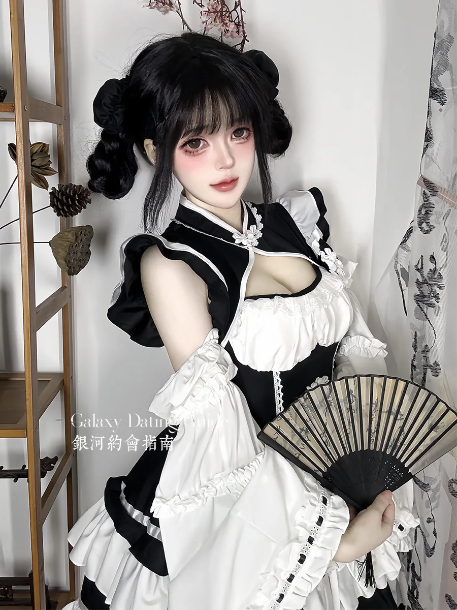 L-5xl, новое китайское платье cheongsam в стиле лолиты - Фотография_6