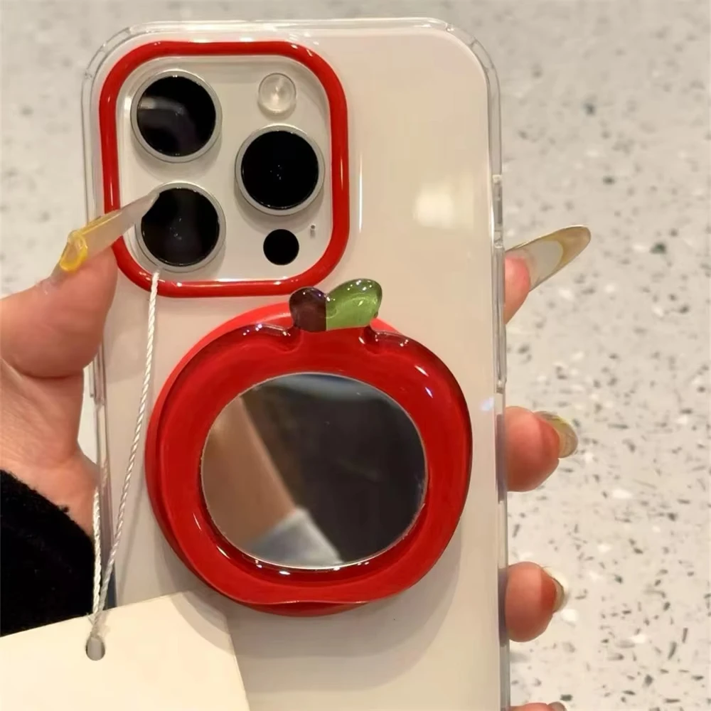 Корейское милое 3d зеркало для макияжа apple для magsafe griptok - Фотография_2