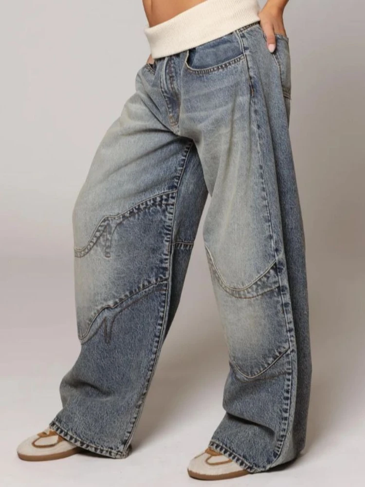 Houzhou винтажные синие джинсы - Фотография_2