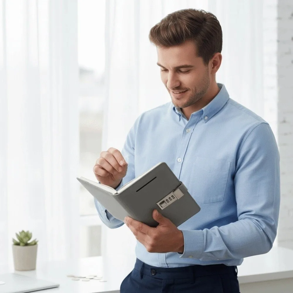 Блокнот с кодом а6 для денег