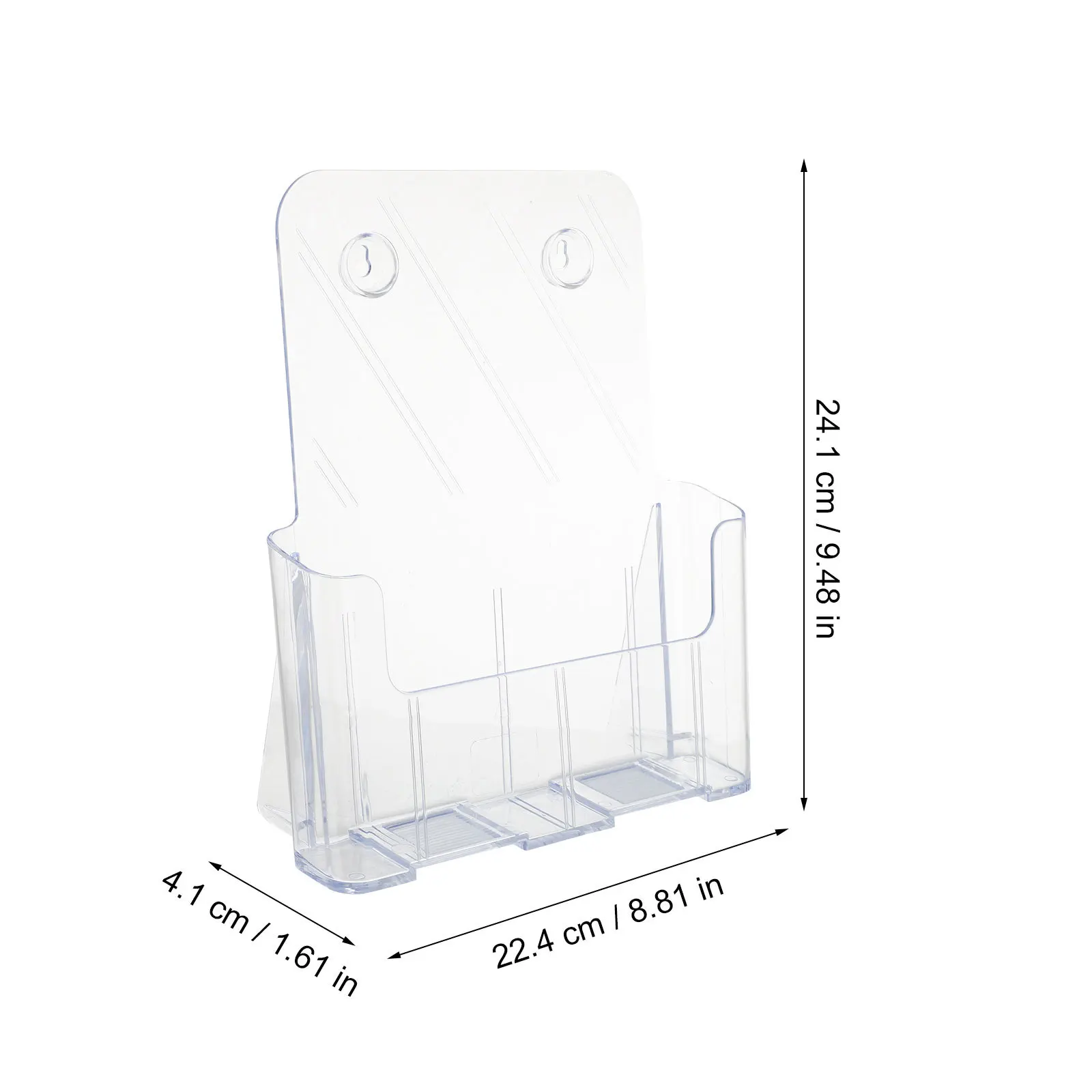 Прозрачный акриловый настольный органайзер для визитных карточек - Фотография_6
