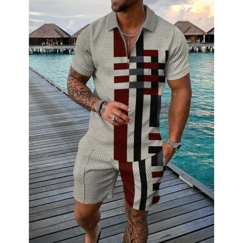 Летний модный мужской комплект из двух предметов - Фотография_6