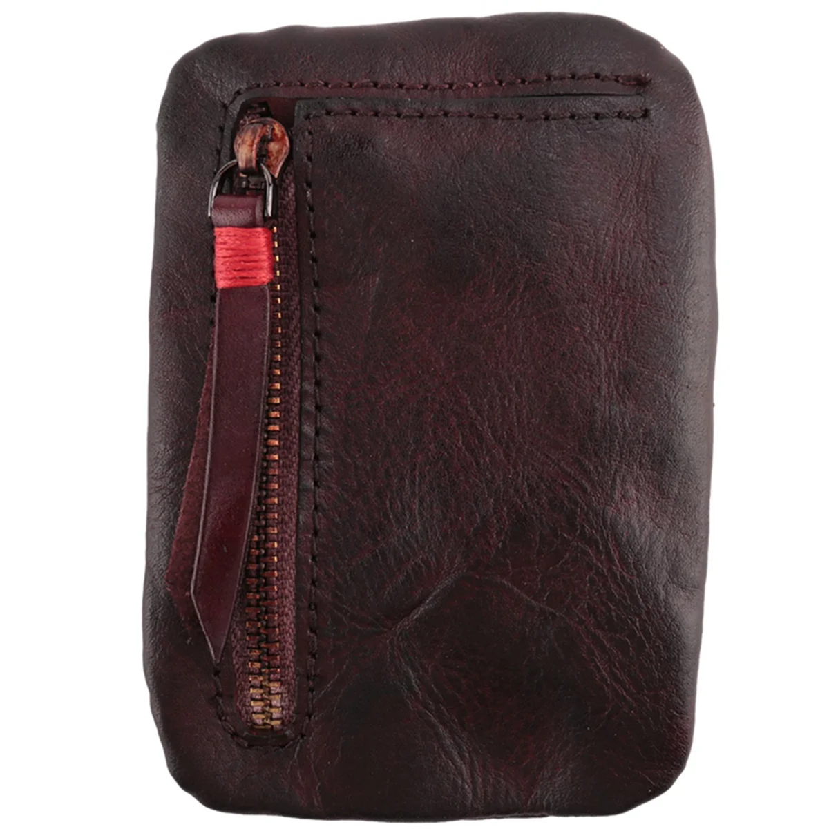 Abqr винтажный мужской мини-кошелек из натуральной кожи - Фотография_4