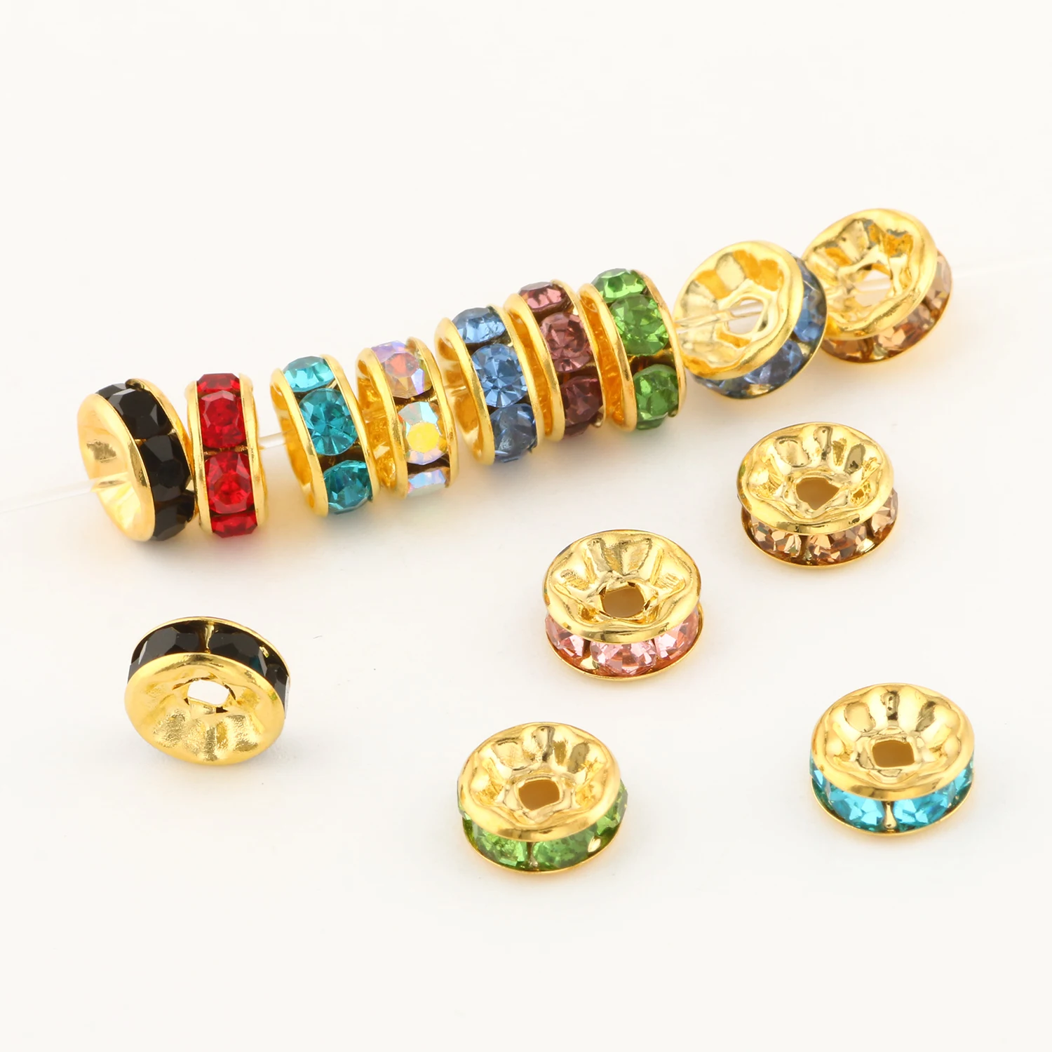 Бусины-разделители со стразами - Фотография_5