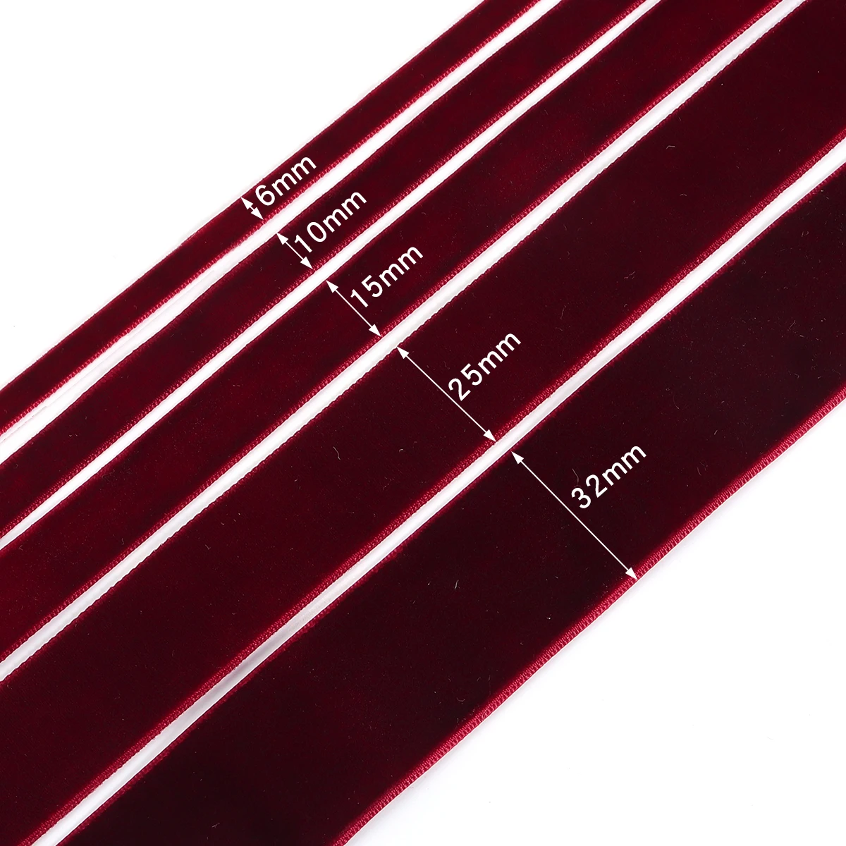 Мм бархатная лента для украшения свадебной вечеринки - Фотография_2