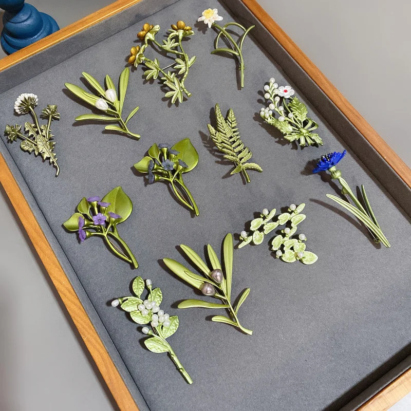 Женские винтажные броши с цветком и жемчугом - Фотография_2