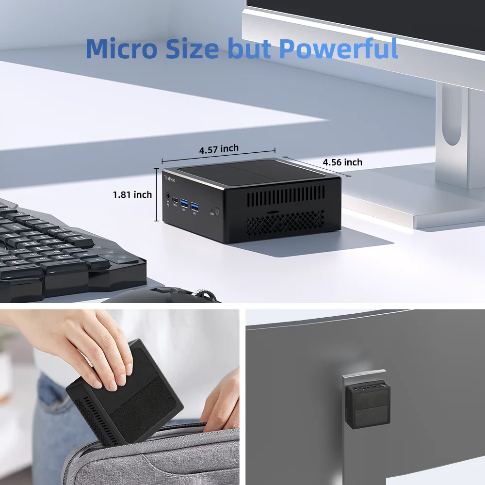 Texhoo мини-пк intel n100 двухдиапазонный wifi6 bt5 - Фотография_6