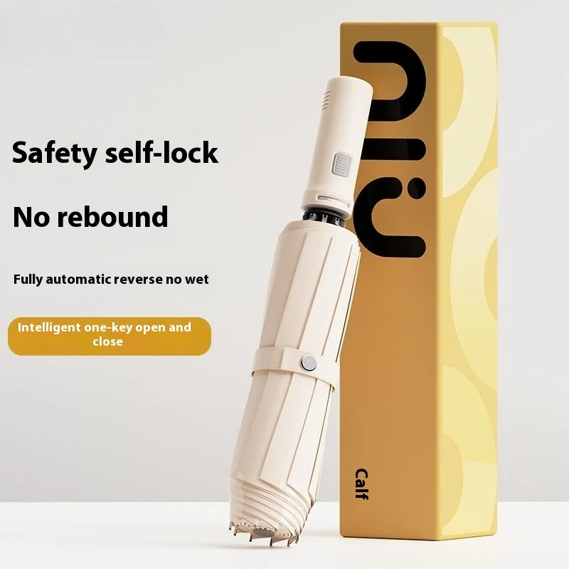 Автоматический обратный складной зонт - Фотография_3