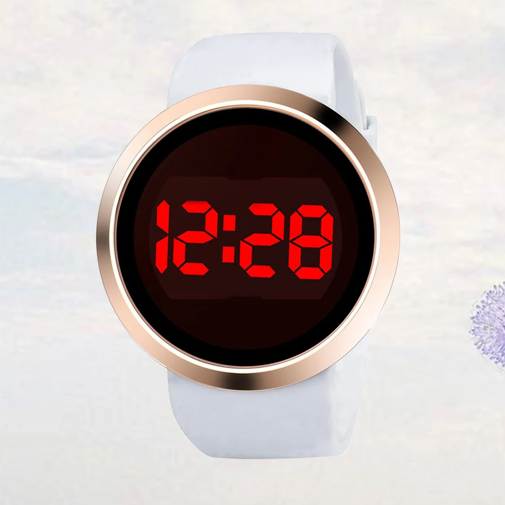 Электронные светодиодные часы унисекс из сплава с сенсорным дисплеем - Фотография_5