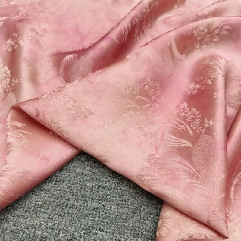 Новая жаккардовая шелковая ткань с двойной росписью