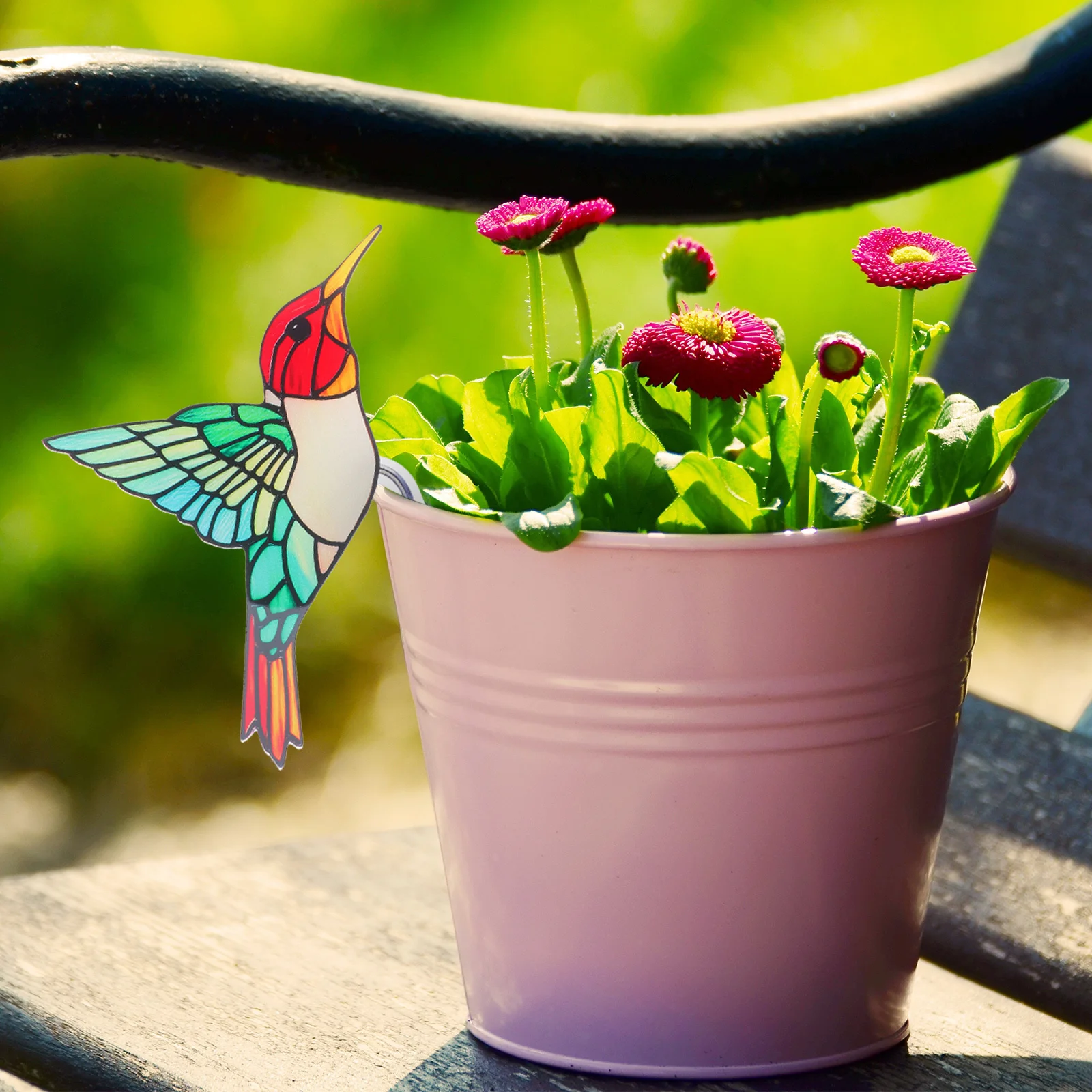 Фигурки цветочного горшка колибри - Фотография_4