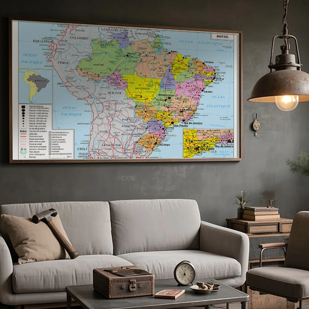 Административная карта бразилии без рамы