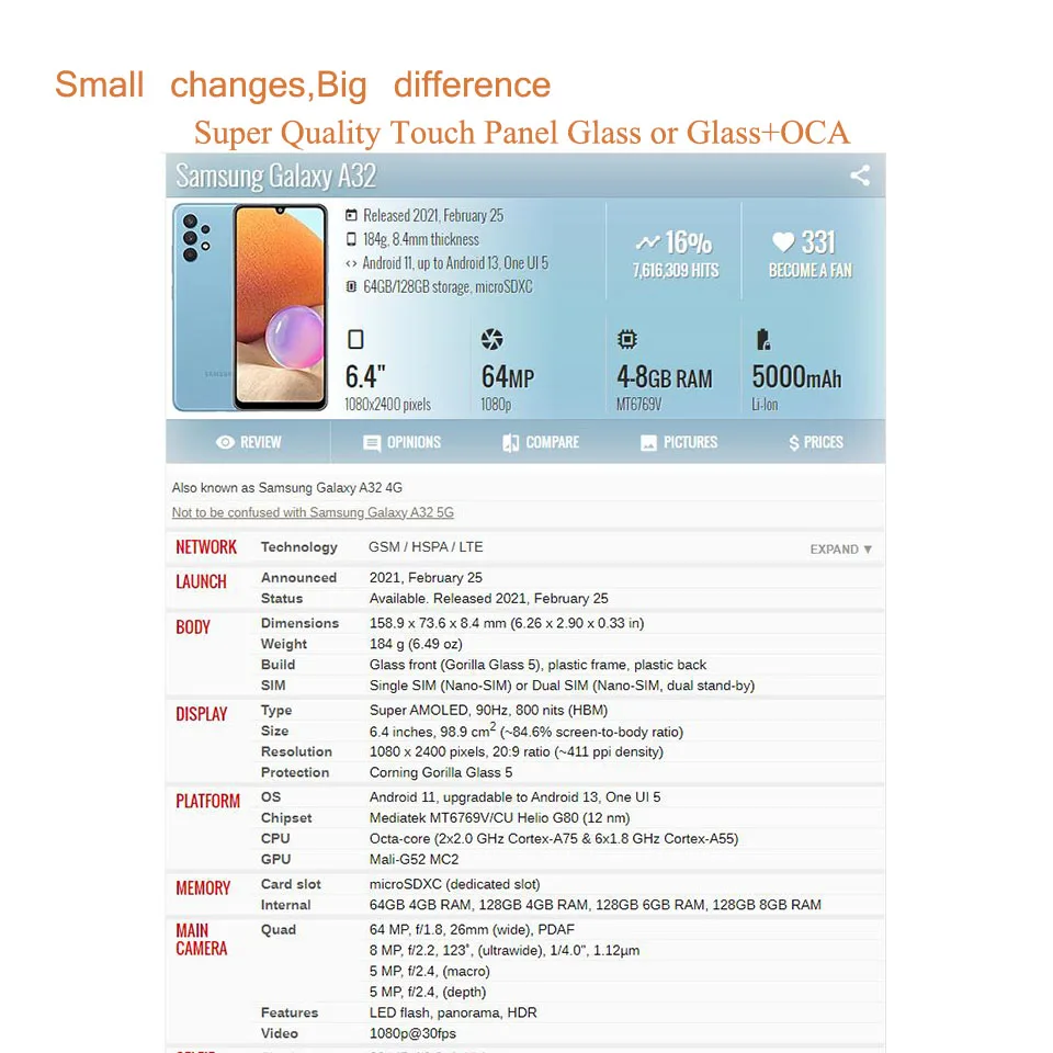 Замена для samsung galaxy a52 a52s - Фотография_2