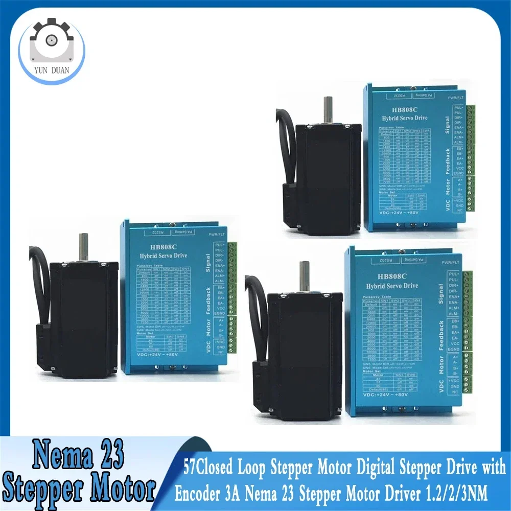 Комплект nema23 замкнутый цикл шаговый двигатель 1