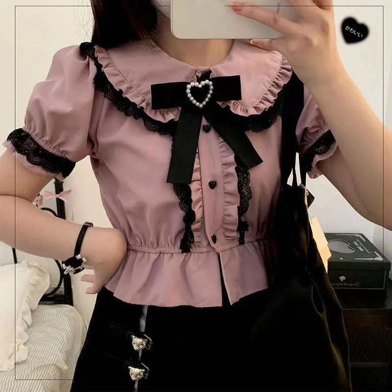 Blusas de mujer японская кавайная