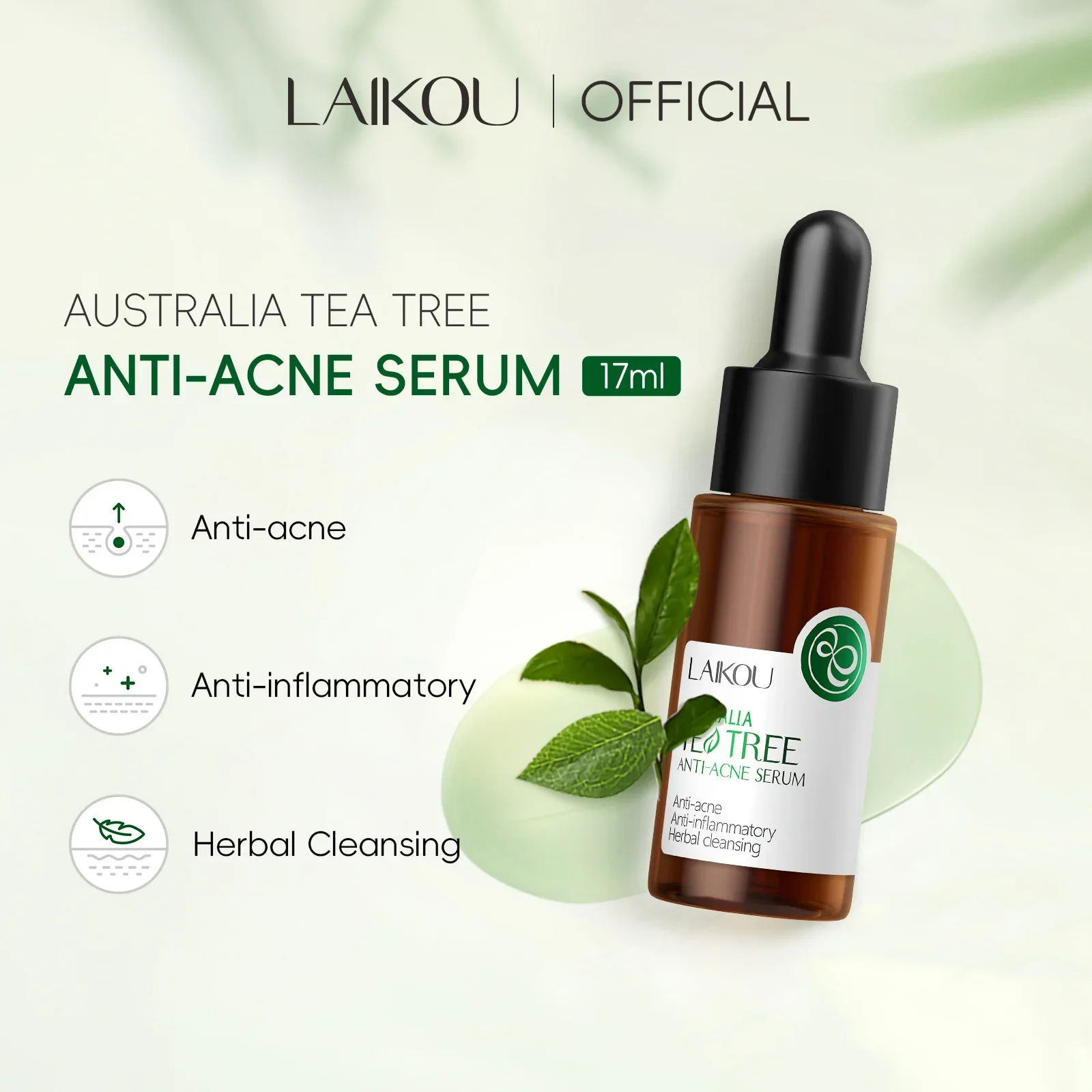 Laikou tea tree essence 17 мл увлажняющая