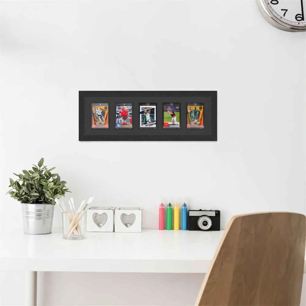 3-9 сеток, деревянная витрина для спортивных карточек - Фотография_2